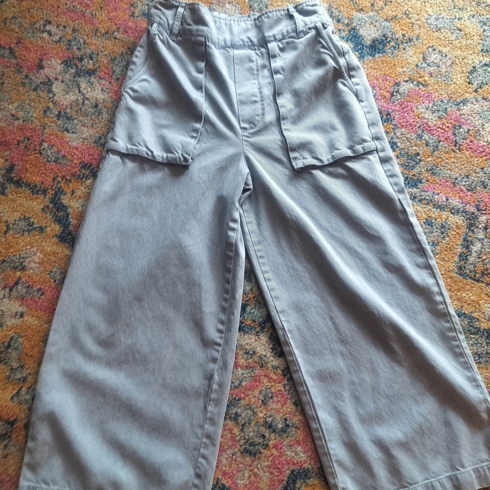 Wide Leg Gray Pants